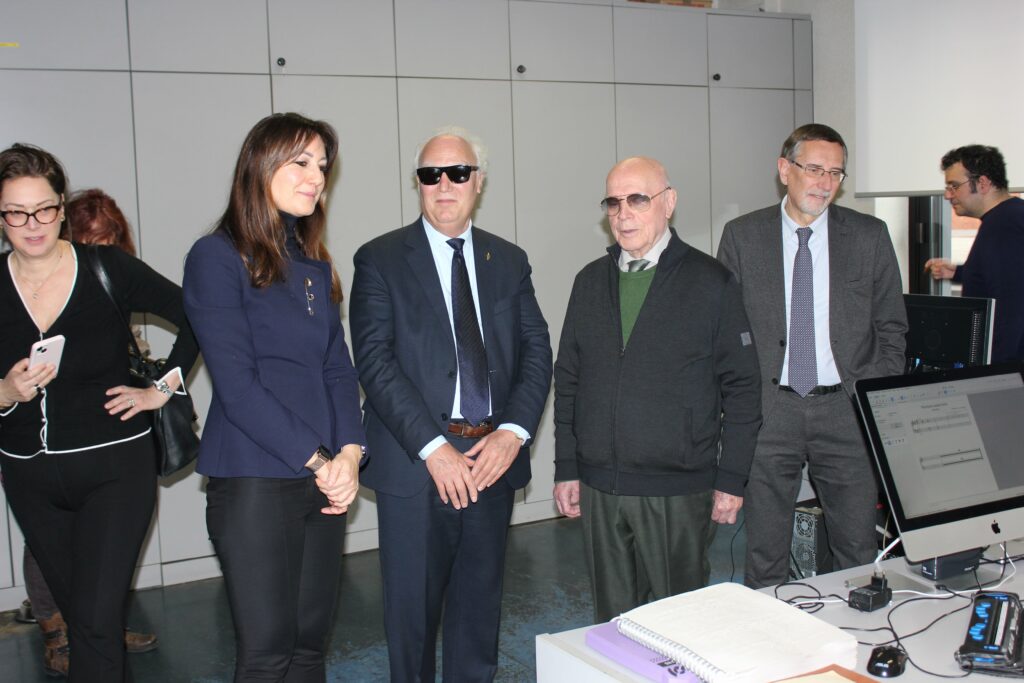 Una foto della visita al Polo Musicale.